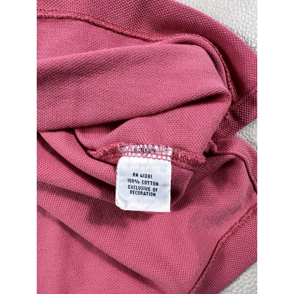 Polo Ralph Lauren Shirt Size Large Classic Fit Collared Pink Button Up Polo - Picture 5 of 7